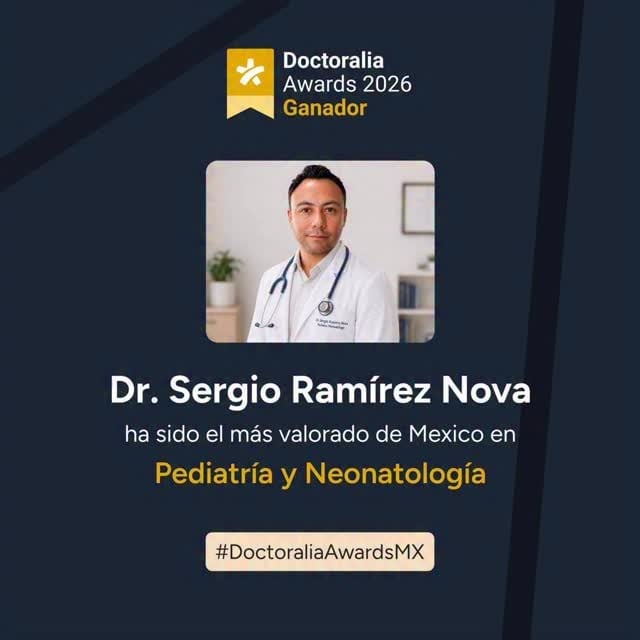 Doctoralia Awards 2026 winner Dr. Sergio Ramírez Nova, top-rated pediatrician in Mexico
